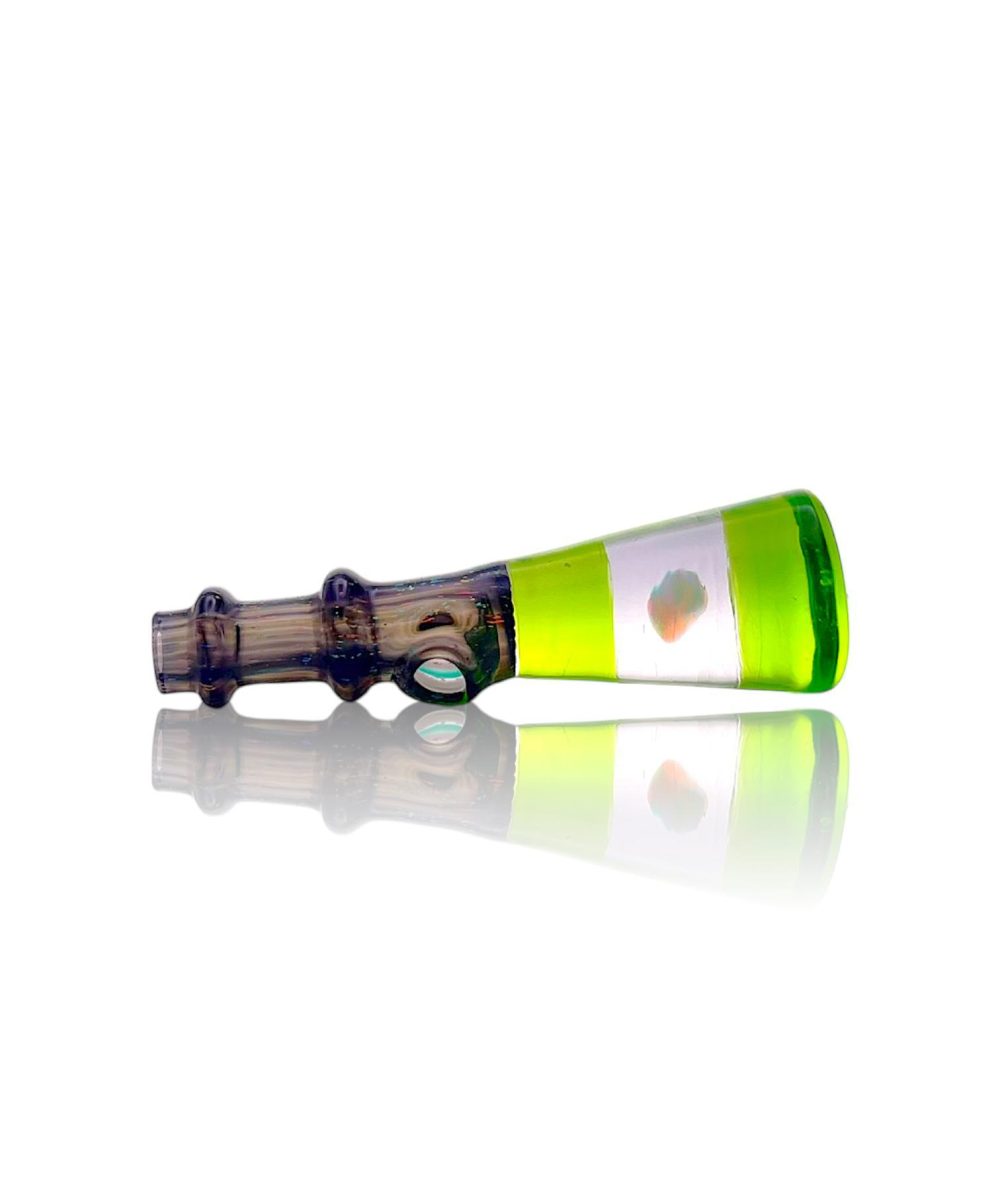 Alternative view of CALI BEAR GLASS: ENCASED OPAL CROPAL PUFFCO PEAK PRO 3DXL JOYSTICK CAP