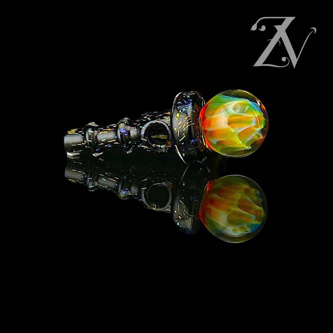 IRIDESCENT GLASS: DICHRO MILLIE IMPLOSION PUFFCO PEAK PRO 3DXL JOYSTICK CAP