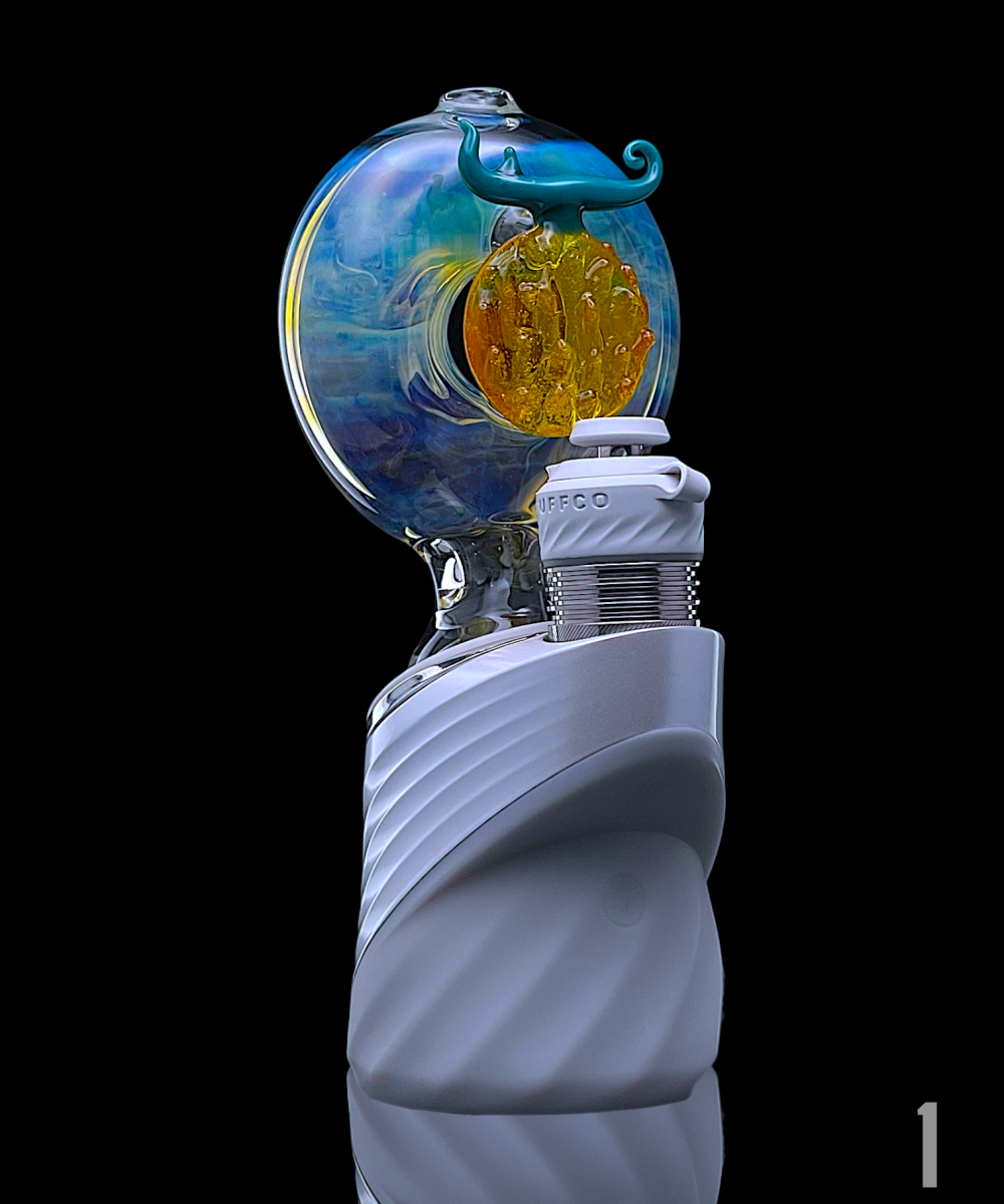 LU GLASS: DRY TOP PUFFCO PEAK ATTACHMENT