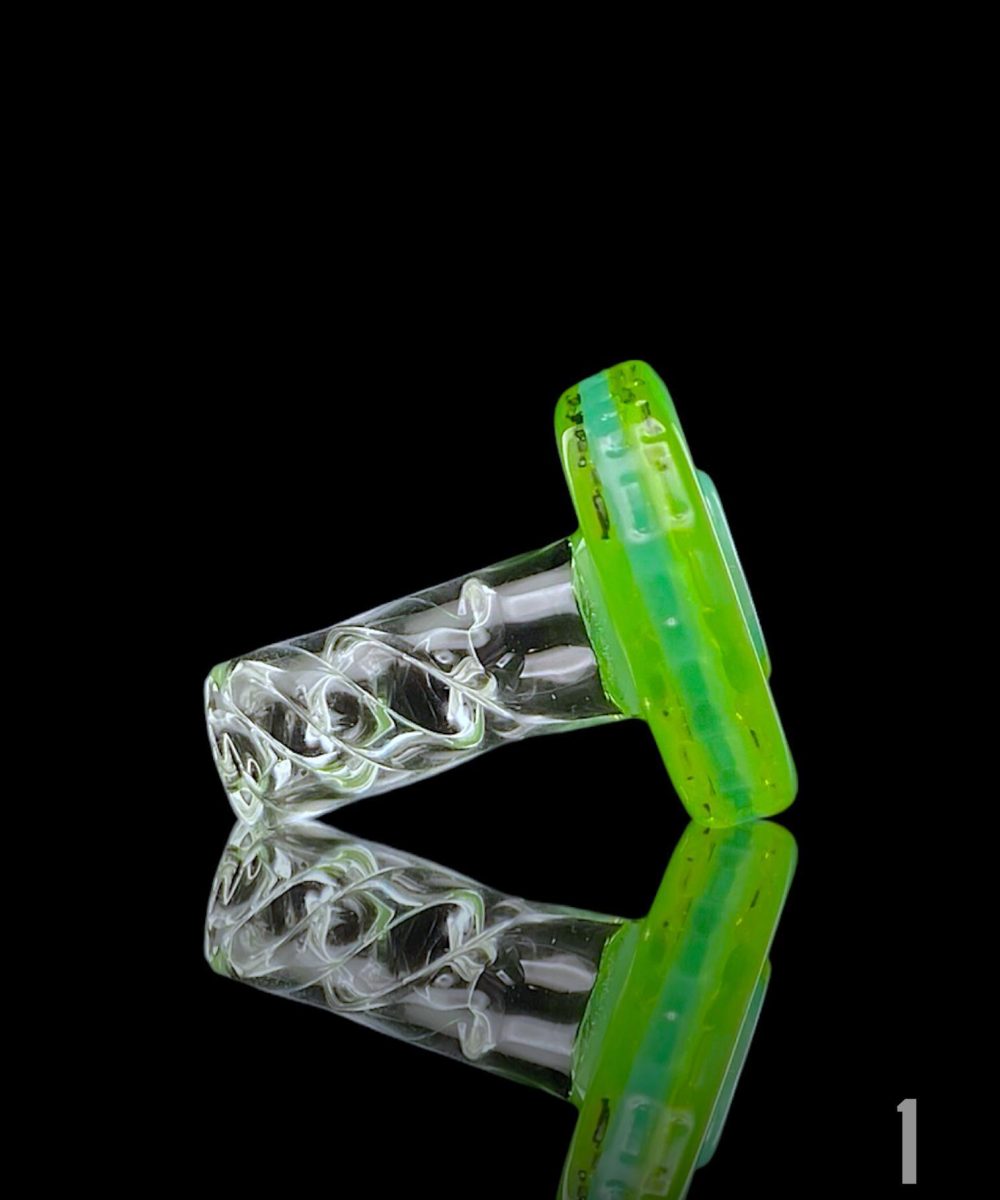 Alternative view of NIB GLASS: COLOR ACCENTED BOLT (#1-20) 3DXL PEAK PRO JOYSTICK SPINNER CAP