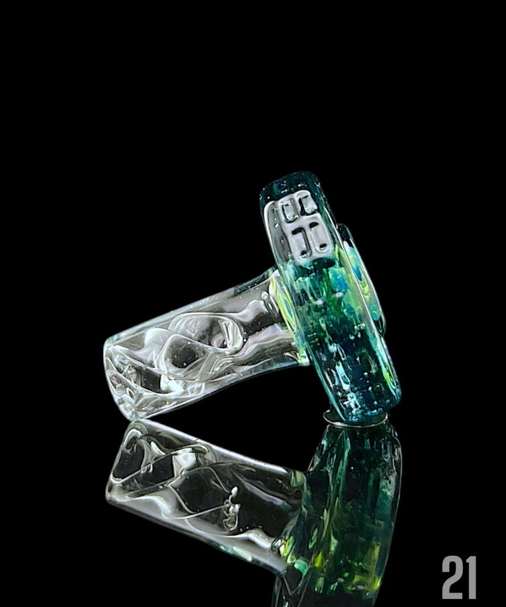 Alternative view of NIB GLASS: COLOR ACCENTED BOLT (#21-31) 3DXL PEAK PRO JOYSTICK SPINNER CAP