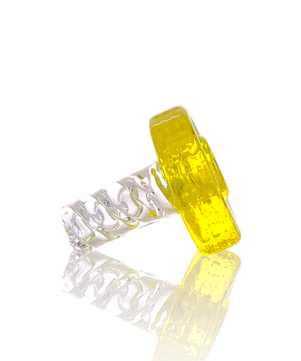 NIB GLASS: COLOR ACCENTED BOLT (#21-31) 3DXL PEAK PRO JOYSTICK SPINNER CAP