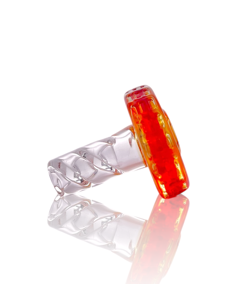 NIB GLASS: COLOR ACCENTED BOLT (#1-20) 3DXL PEAK PRO JOYSTICK SPINNER CAP