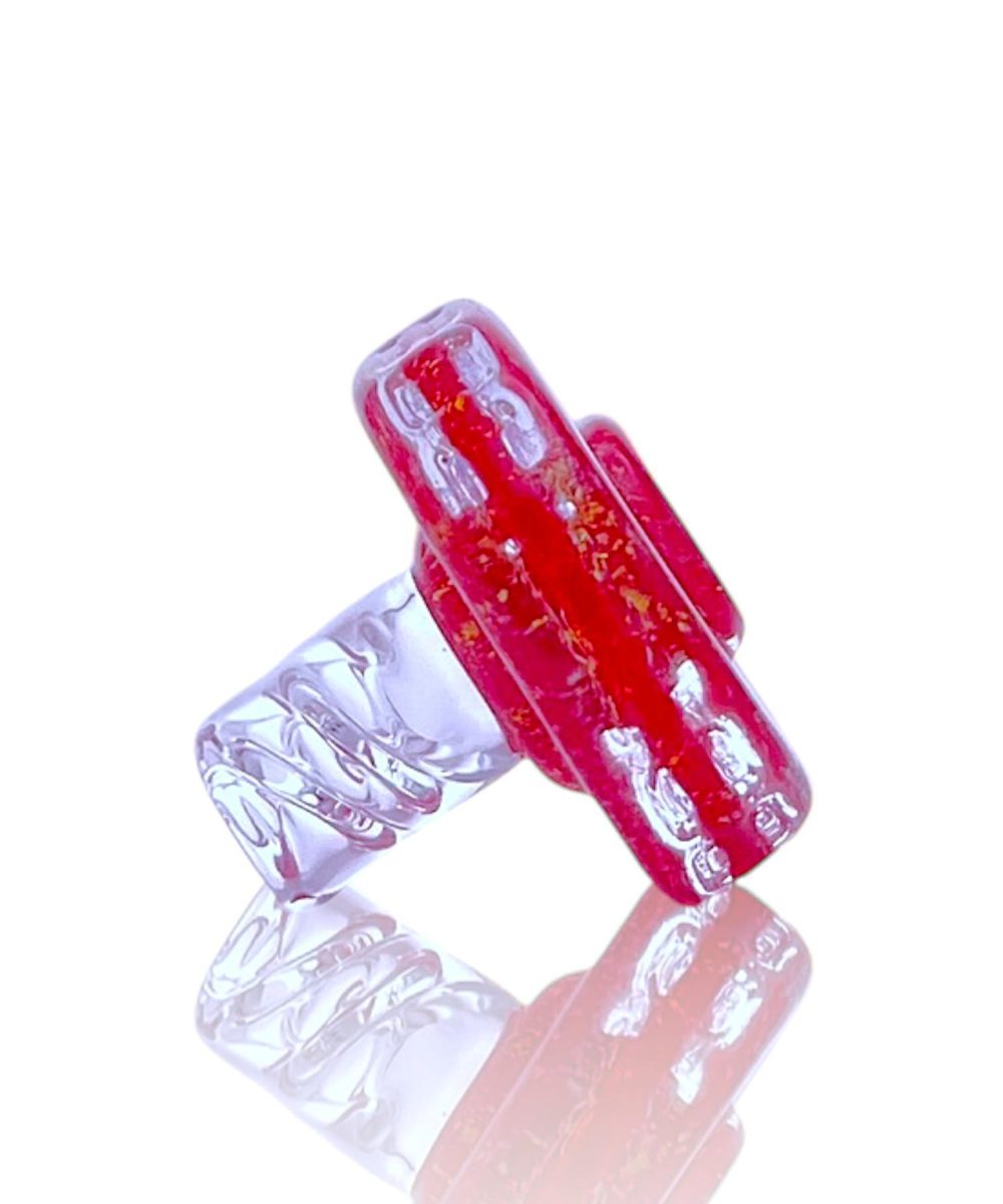 NIB GLASS: COLOR ACCENTED BOLT NEW PEAK/NEW PROXY JOYSTICK CAP