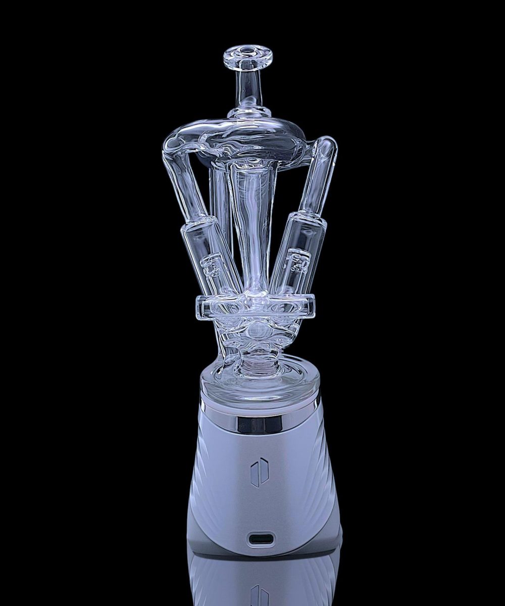 Alternative view of NIB GLASS: SLIM V TWIN PUFFCO PEAK ATTACHMENT