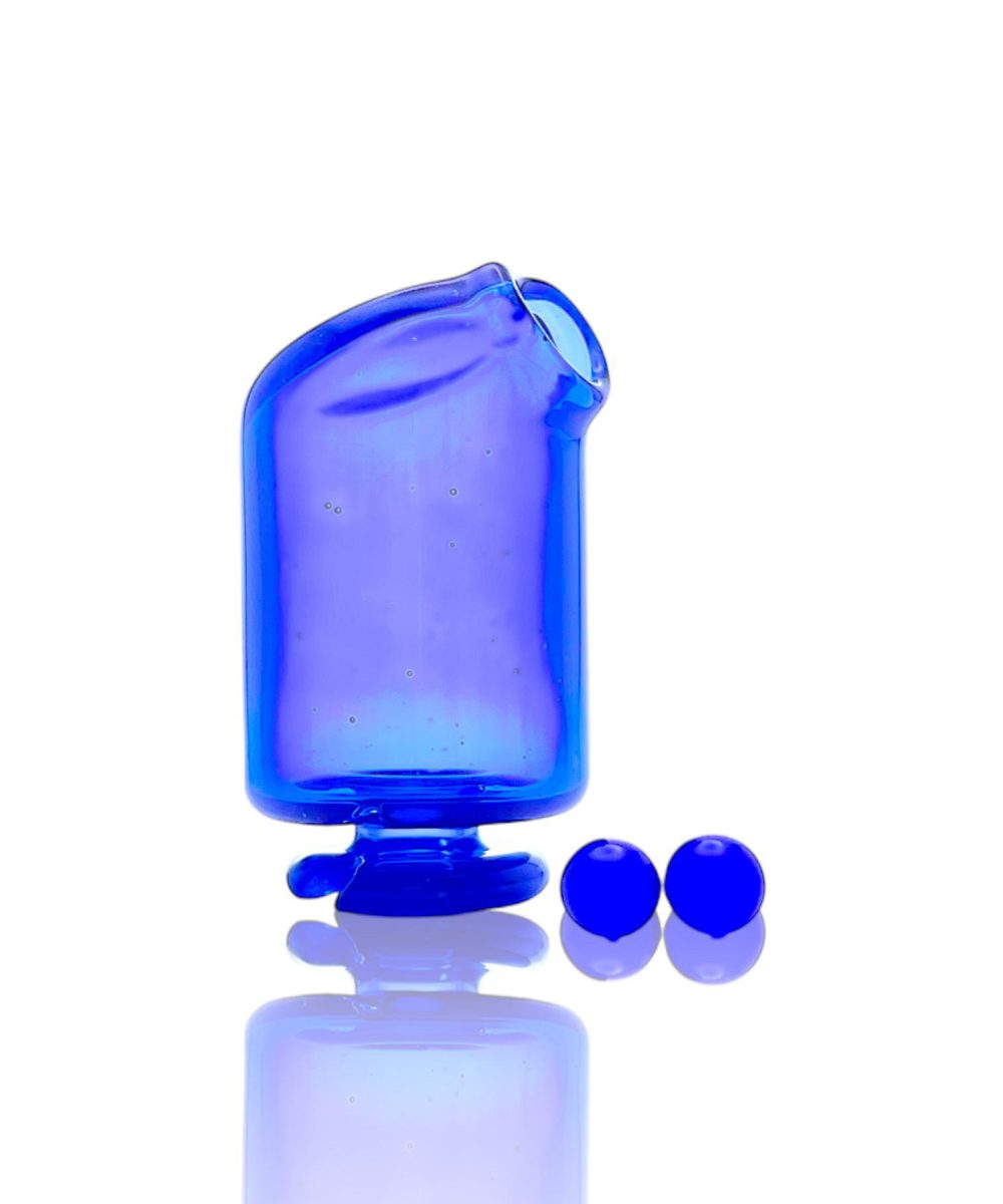 KIZMIT GLASS: FULL COLOR PIVOT MOUTHPIECE & MATCHING PEARL SET