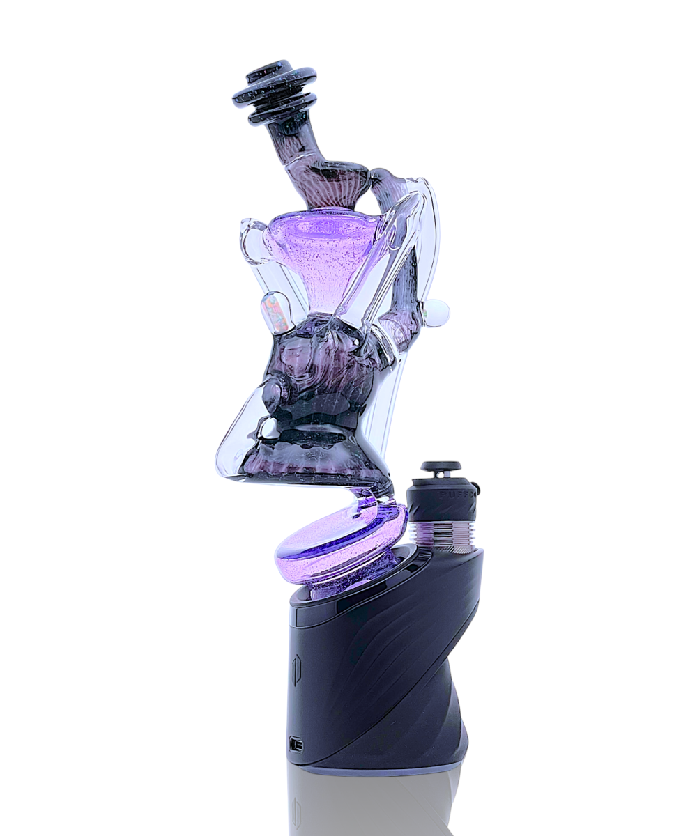JF GLASS: HEADY WISHBONE RECYCLER PUFFCO PEAK ATTACHMENT