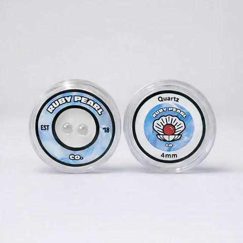 RUBY PEARL CO: 4MM QUARTZ SET 2PK