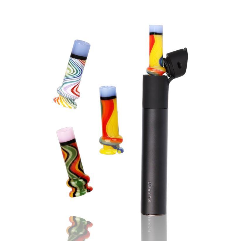 PULSAR: CANDY STRIPE PUFFCO PIVOT MOUTHPIECE