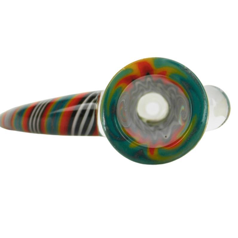 Alternative view of ROOTS GLASS: 14MM WIG WAG HORN BOWL W/ WART