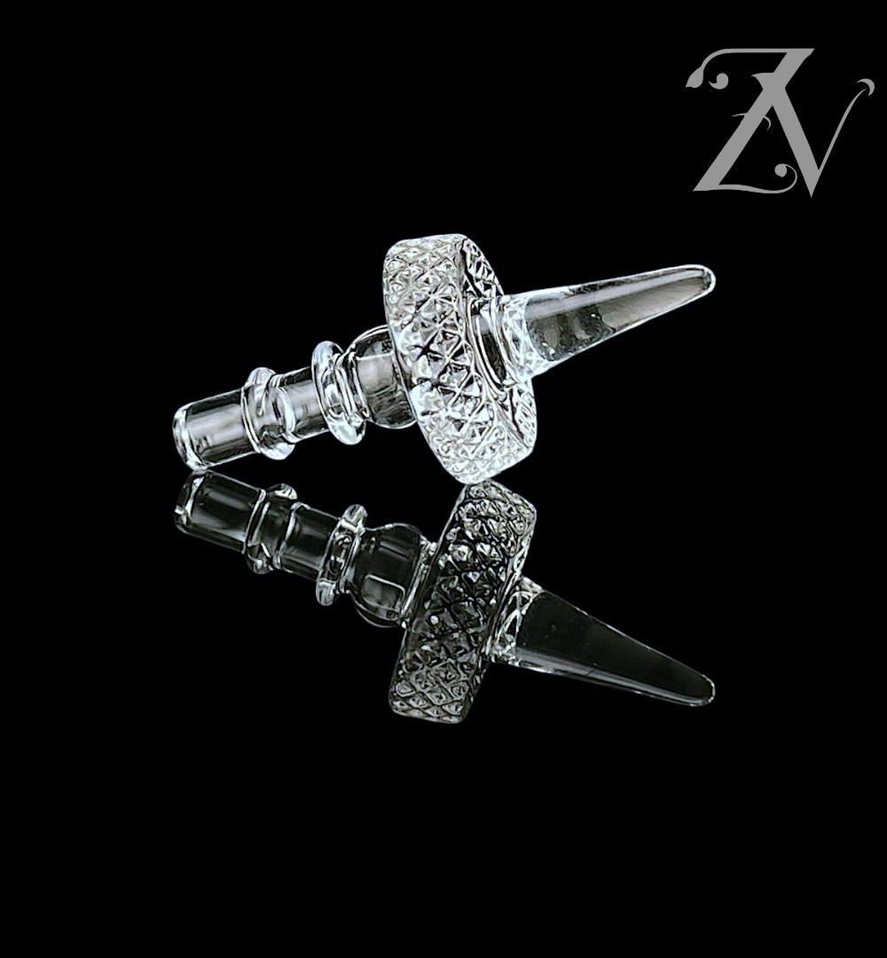 Alternative view of JUICY BONES: CLEAR SPIKE PUFFCO PEAK PRO 3DXL JOYSTICK CAP