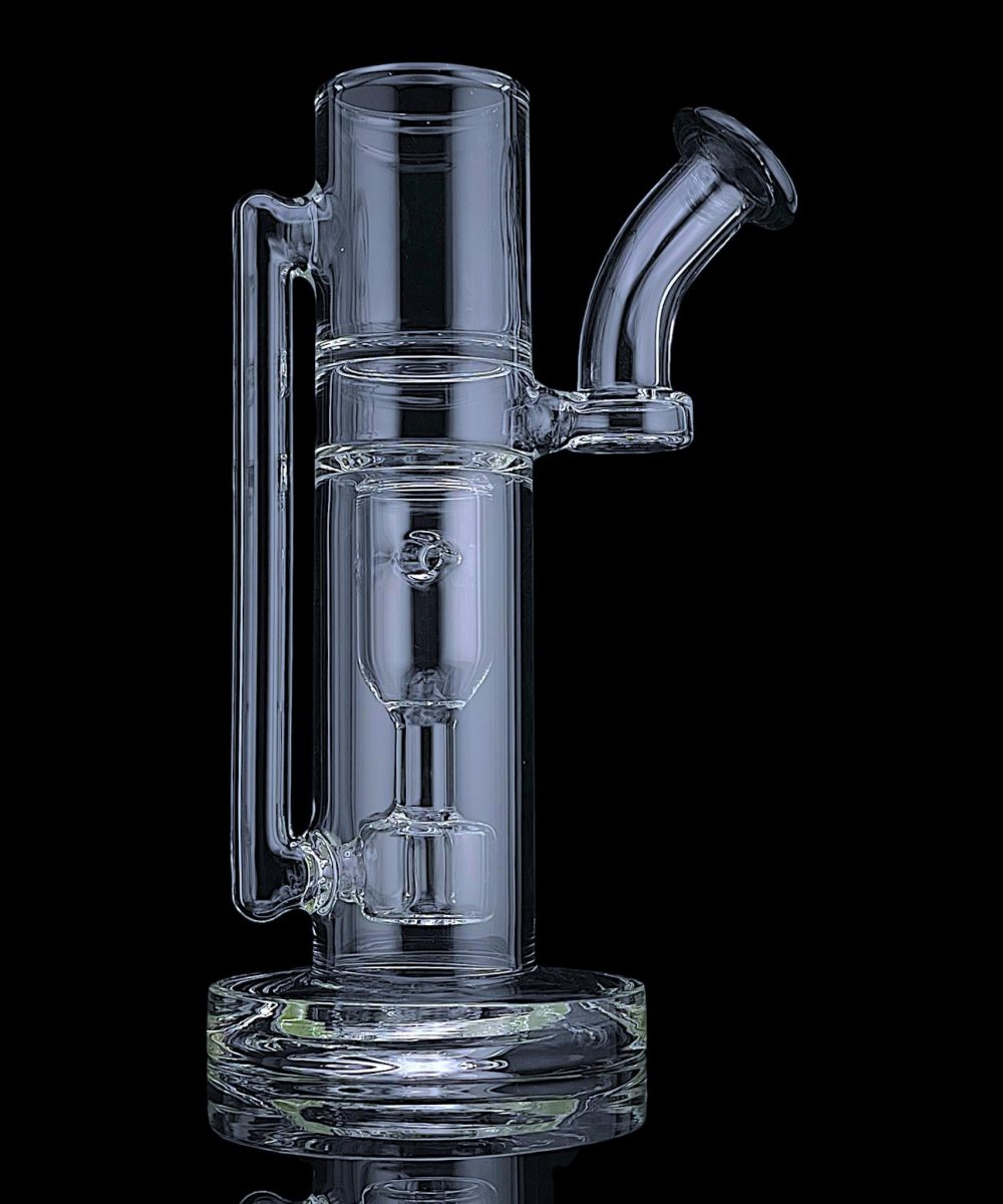 Alternative view of IRIDESCENT GLASS: INCYCLER BUBBLER PUFFCO PROXY ATTACHMENT