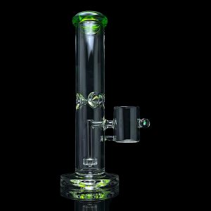 LIME GREEN STRAIGHT TUBE WITH OPAL