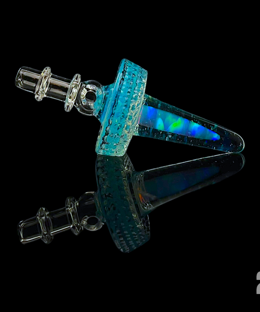 Alternative view of JUICY BONES: TEXTURED 20MM OPAL SPIKE 3DXL PUFFCO PEAK PRO JOYSTICK CAP