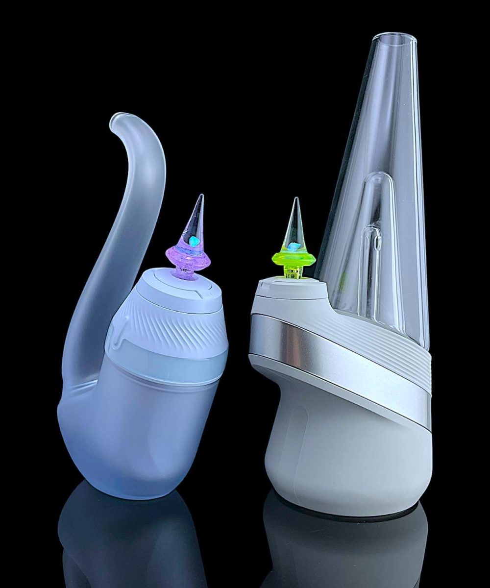 ONE TRICK PONY GLASS: SPIKE OPAL PUFFCO NEW PEAK/NEW PROXY JOYSTICK CAP