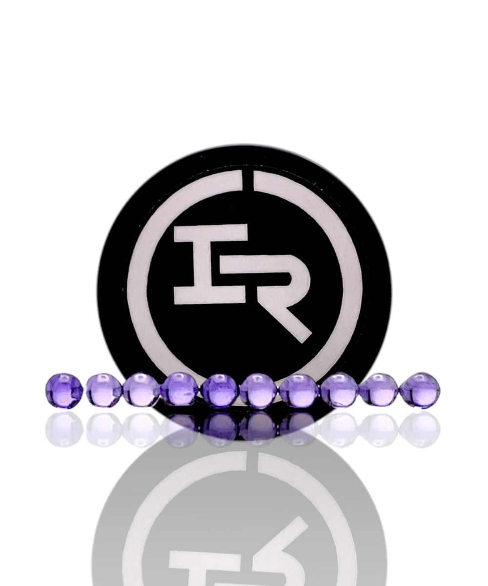 Alternative view of IRIDESCENT GLASS: 3MM SAPPHIRE PEARLS 10PK ASSORTED WITH FREE JAR