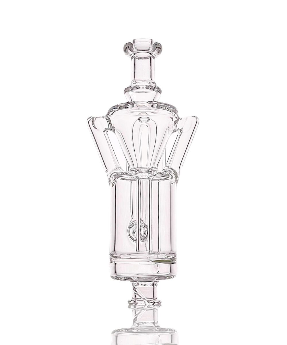 Alternative view of IRIDESCENT GLASS: RECYCLER PUFFCO PIVOT MOUTHPIECE