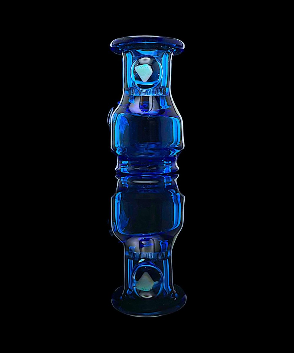 Alternative view of IRIDESCENT GLASS: ENCASED OPAL PIVVY PUFFCO PIVOT MOUTHPIECE