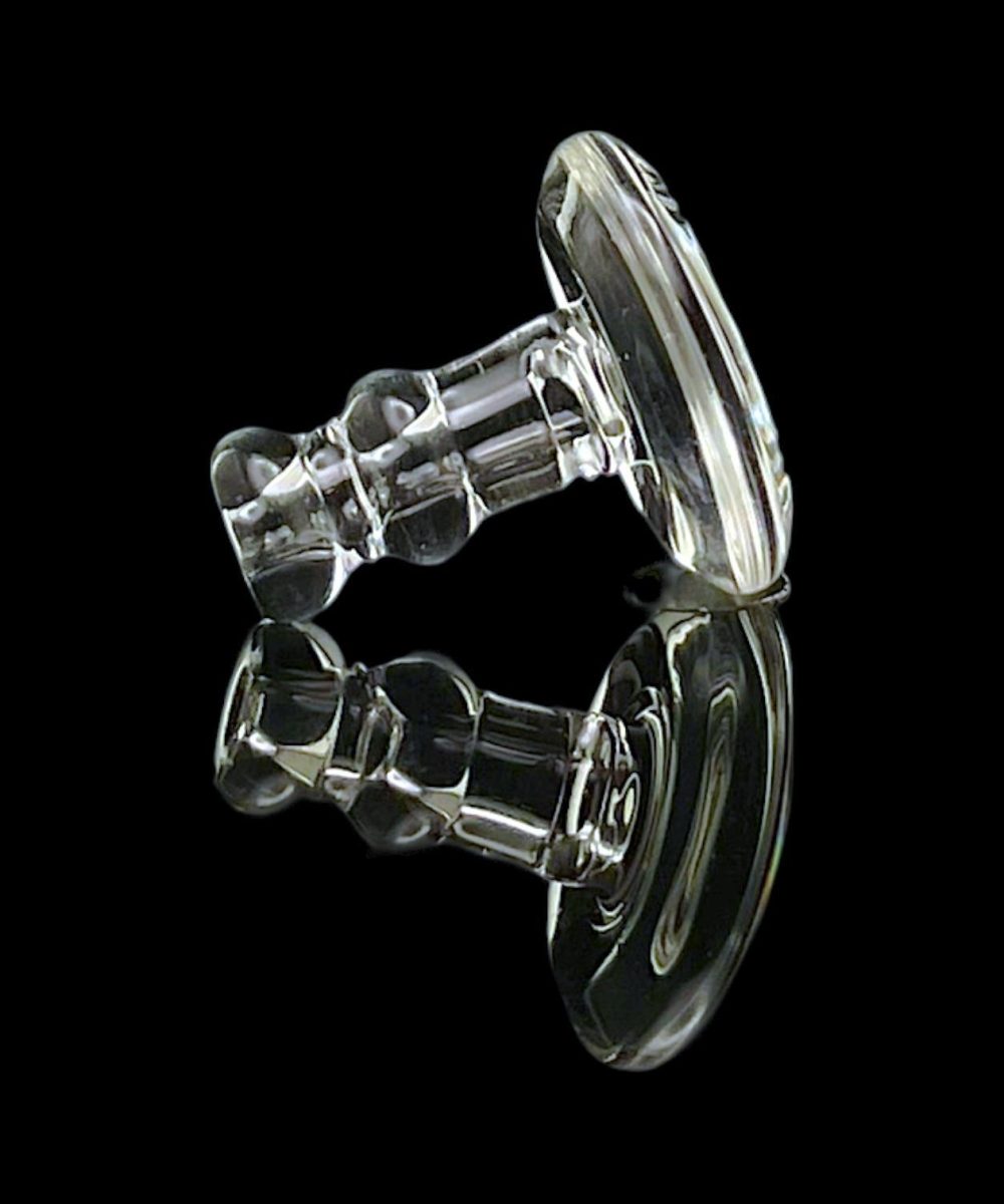 Alternative view of ONE TRICK PONY GLASS: CLEAR PUFFCO NEW PEAK/NEW PROXY JOYSTICK CAP