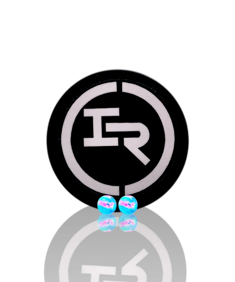 IRIDESCENT GLASS: 3MM OPAL PEARLS 2PK ASSORTED WITH FREE JAR