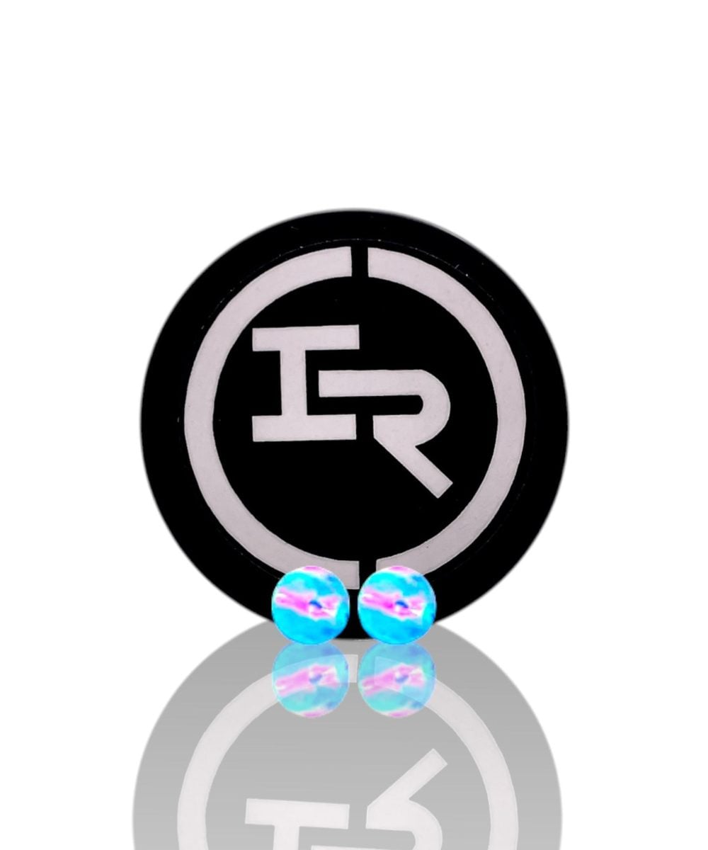 Alternative view of IRIDESCENT GLASS: 4MM OPAL PEARLS 2PK ASSORTED WITH FREE JAR