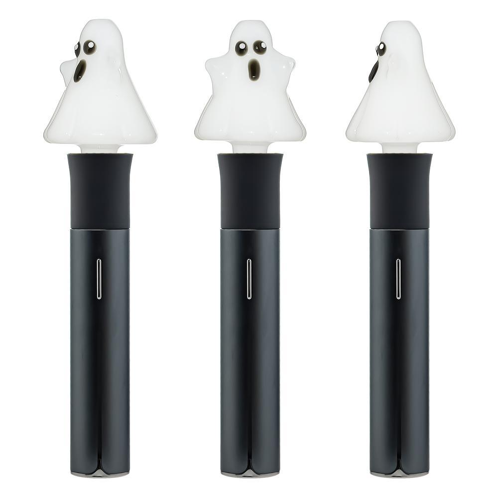 Alternative view of IRIDESCENT GLASS: GHOST PUFFCO PIVOT MOUTHPIECE