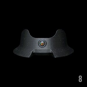 #8 - CROPAL WITH 6MM BLACK OPAL