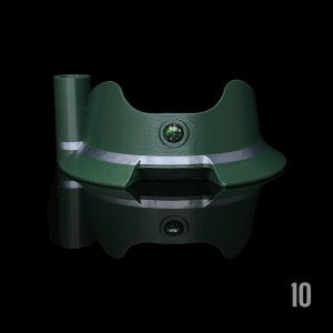 #10 - PINE WITH 6MM BLACK OPAL (WITH HOT KNIFE)