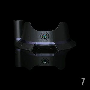 #7 - ONYX /PURPLE WITH 6MM BLACK OPAL (WITH HOT KNIFE)