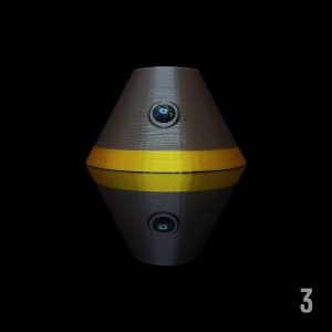 #3 - MOCHA X GOLD WITH 6MM BLACK OPAL (PIVOT)