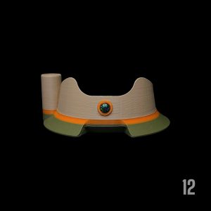 #12 - DESERT X FLOURISH WITH 6MM BLACK OPAL WITH HOT KNIFE