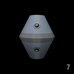 #7 - CLOUD X DESERT WITH 6MM BLACK OPAL (PIVOT)