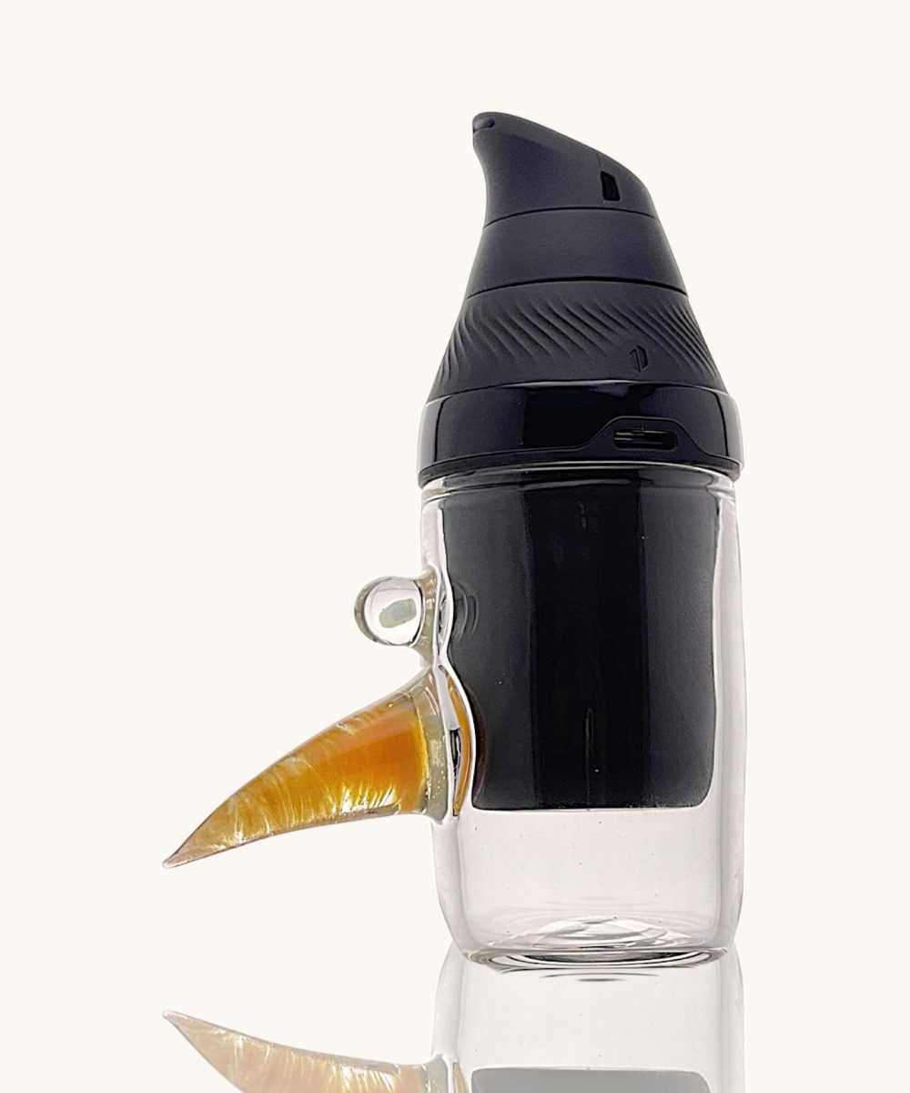 MAGIZLE GLASS: COLOR ACCENTED HORN CUP PUFFCO PROXY CORE GLASS ATTACHMENT