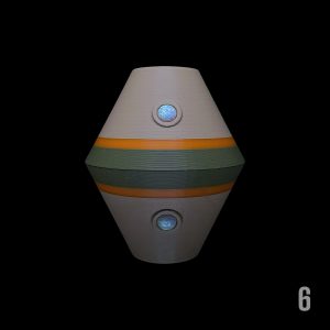 #6 - DESERT X FLOURISH WITH 6MM WHITE OPAL (PIVOT)