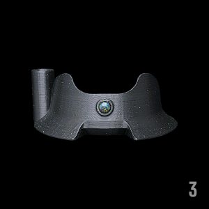 #3 - CROPAL WITH 6MM BLACK OPAL WITH HOT KNIFE