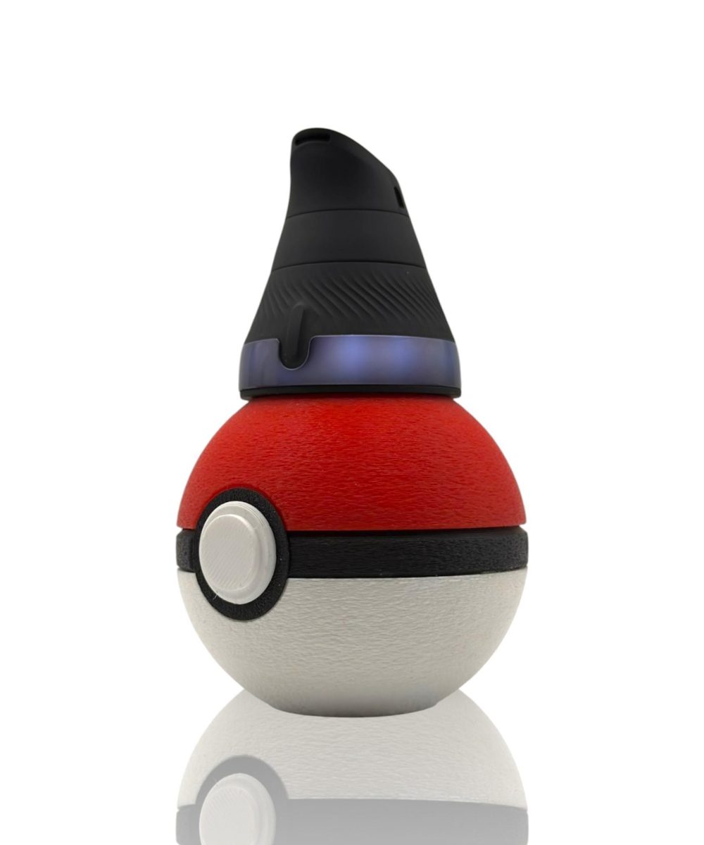 Alternative view of HEADSTASH MENACE: POKEBALL 3D PRINTED PUFFCO PROXY CORE ATTACHMENT