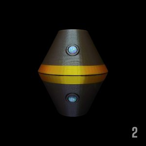 #2 - MOCHA X GOLD WITH 6MM WHITE OPAL (PIVOT)