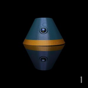 #1 - SLATE X GOLD WITH 6MM BLACK OPAL (PIVOT)