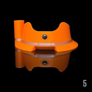 #5 - CANYON WITH 6MM BLACK OPAL (WITH HOT KNIFE)