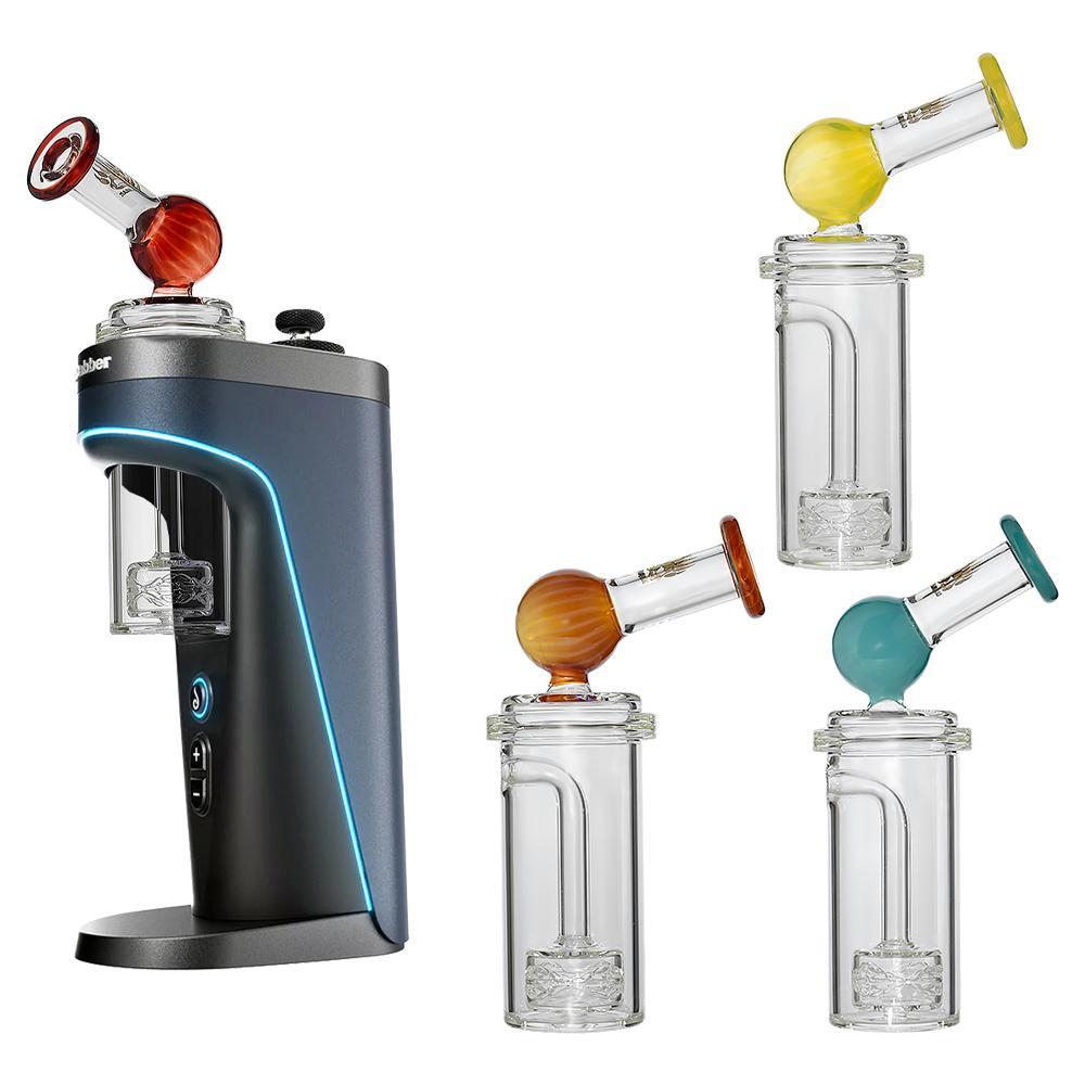 Alternative view of CALI BEAR GLASS: CURVE FLOW SIDECAR DR DABBER SWITCH 2 GLASS ATTACHMENT