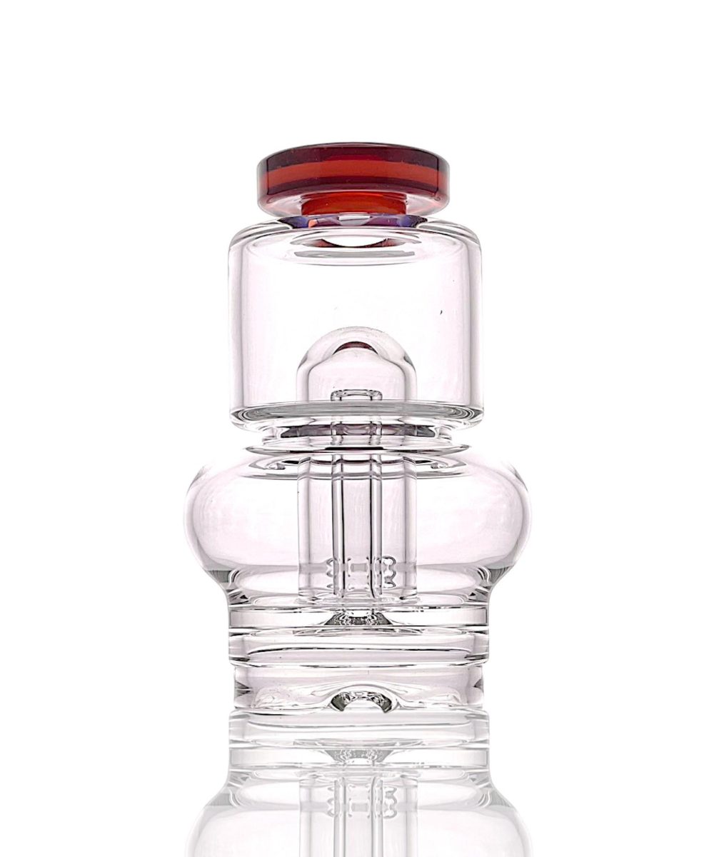 SPIDER GLASS: OG SHAPE ACCENTED PUFFCO PEAK GLASS ATTACHMENT