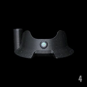 #4 - CROPAL WITH 6MM WHITE OPAL WITH HOT KNIFE