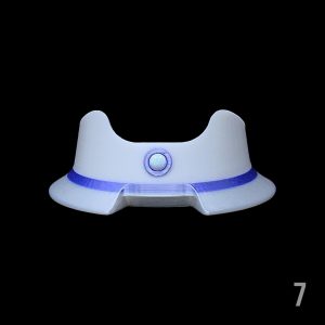 #7 - WHITE X PURPLE WITH 6MM WHITE OPAL