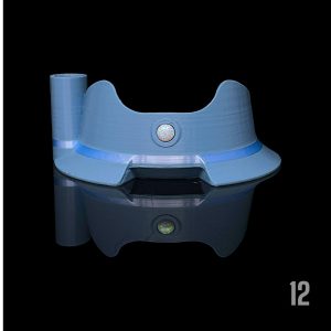 #12 - SKY WITH 6MM WHITE OPAL (WITH HOT KNIFE)