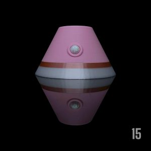 #15 - BLISS X GREY WITH 6MM WHITE OPAL (PIVOT)